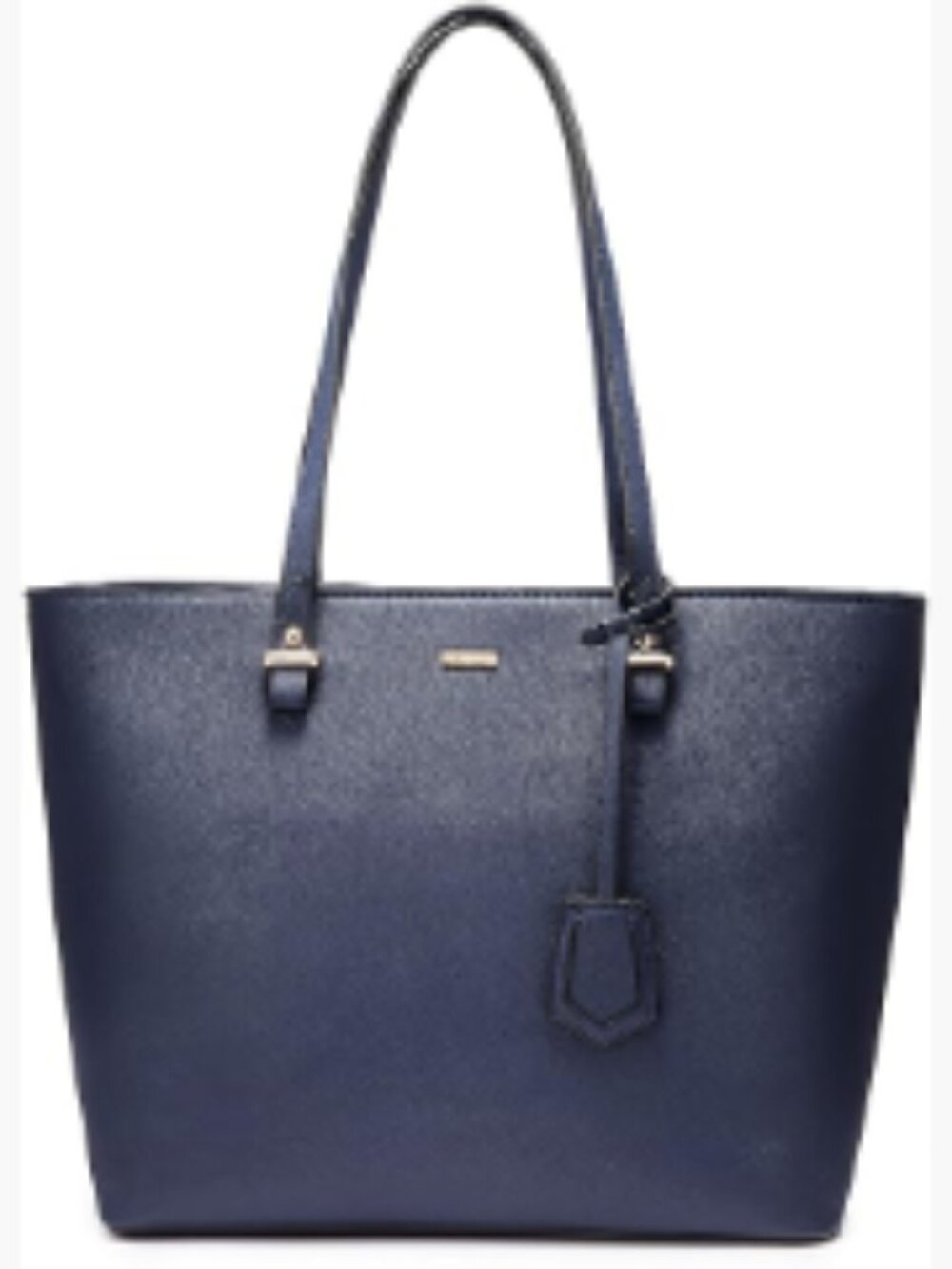 Faux Leather Structured Tote Bag Women Top Handle Satchel Shoulder Purse Work